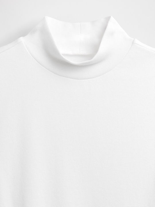 Women's Crop Cotton Sleeveless Striped Fresh White Top