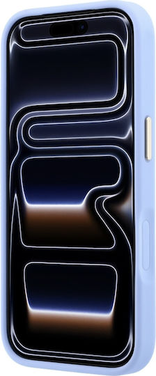 Case Guess Saffiano Peony & Ring Magsafe Iphone 18 Pro 17 Pro Light Blue