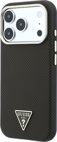 Case Guess Kevlar Triangle Logo Magsafe Iphone 18 Pro 17 Pro Brown