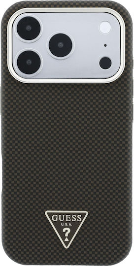 Case Guess Kevlar Triangle Logo Magsafe Iphone 18 Pro 17 Pro Brown