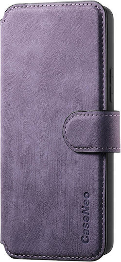 Caseneo Realme 16 Pro 5G Retro Leather Wallet Purple