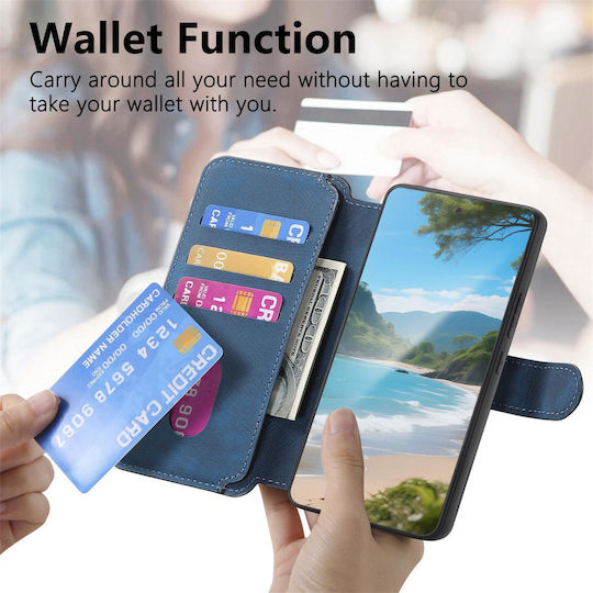 Caseneo Realme 16 Pro 5g Θήκη Retro Leather Πορτοφόλι Blue