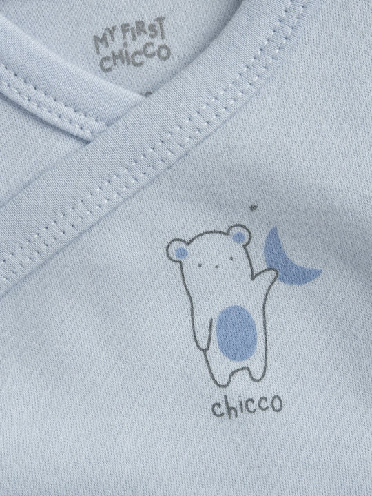 Chicco Set of Blue Onesies 2 Pieces 103250-025-6-9M