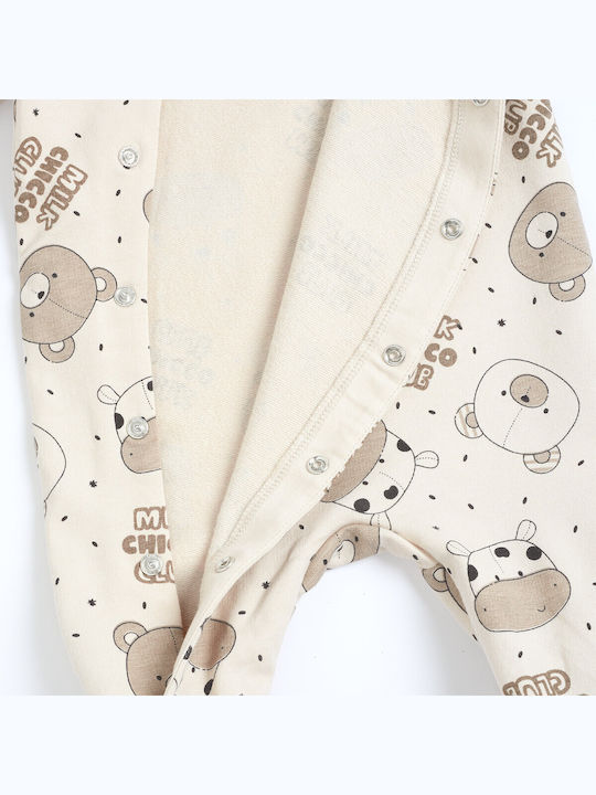 Chicco Ecru Onesie 102805-064-9-12M