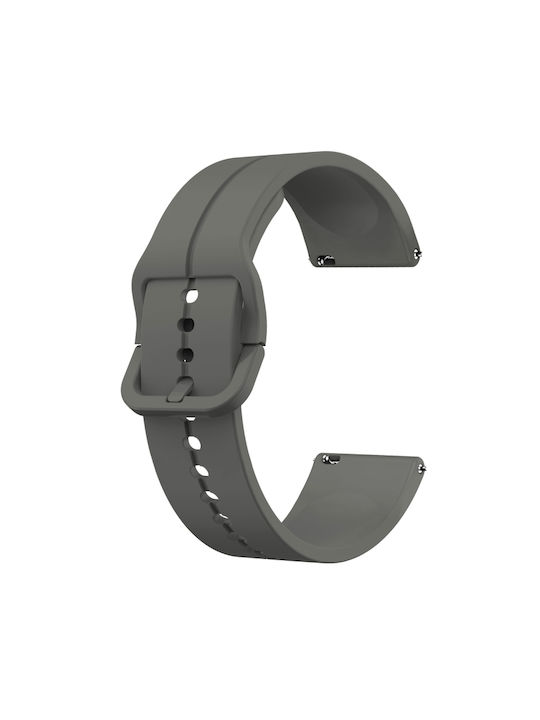 Samsung Galaxy Watch Active 2 44mm 20mm Curea de ceas Loop din silicon Gri închis