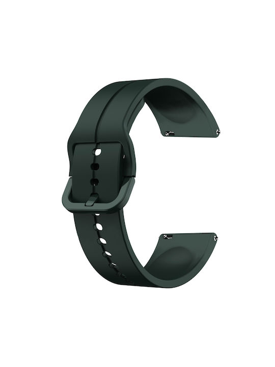 Samsung Galaxy Watch Active 2 44mm 20mm Curea de ceas Loop din silicon Verde închis