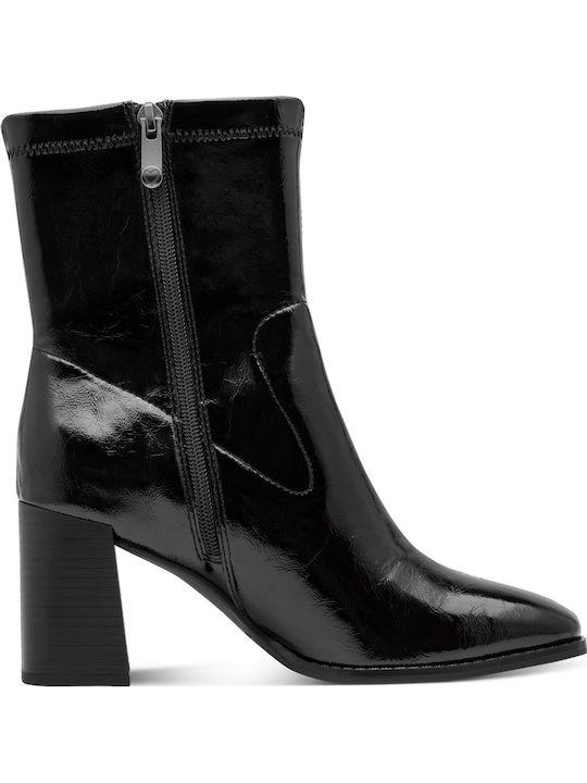 Women's Ankle Boots with Mid Heel Black