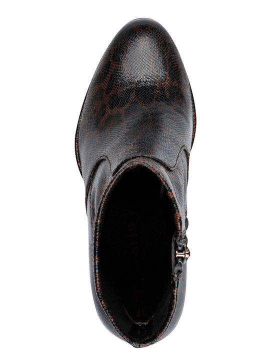 Damen Stiefeletten mit Absatz Braune