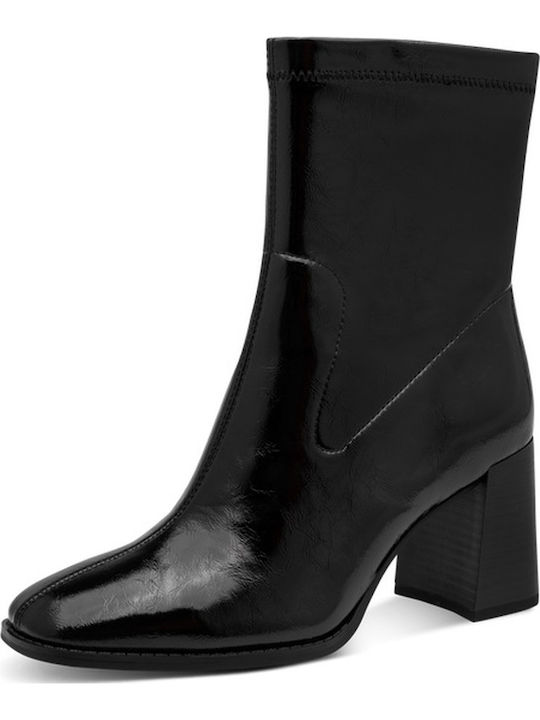 Women's Ankle Boots with Mid Heel Black