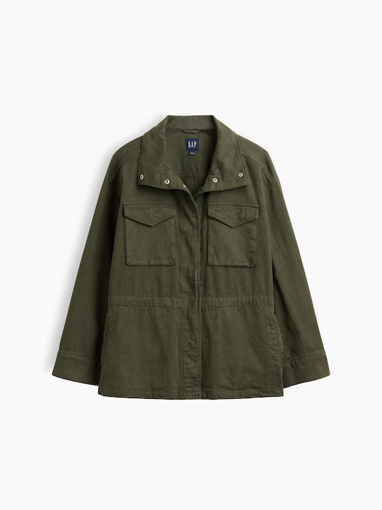 Дамско яке за Зима Black Moss Green