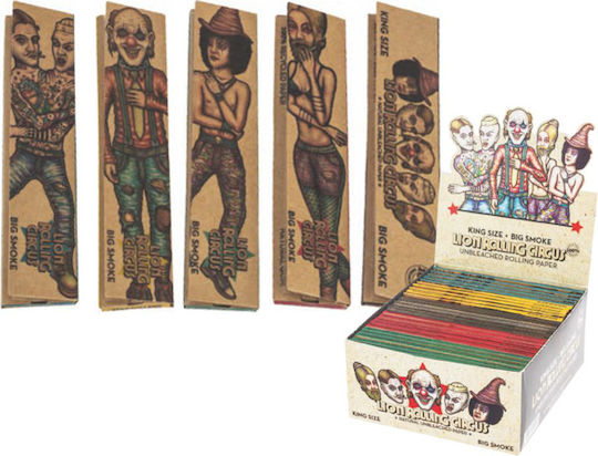 Lion Rolling Circus Hârtii de rulat țigări King Size 33 foi 1 buc