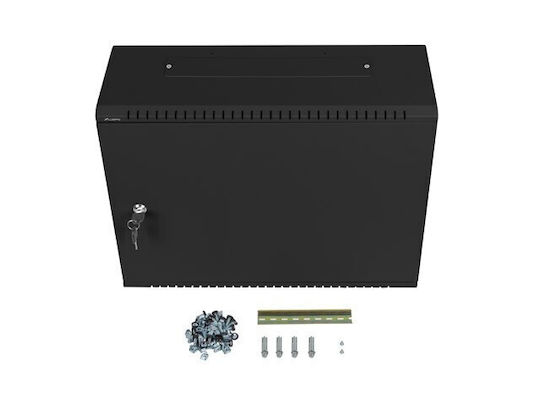 Lanberg Wall-Mounted Rack Cabinet 19" 4u+3u 540x200 Black Waf1-5203-04-00b