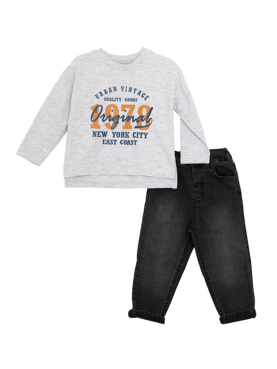 Restart Set Pentru Copii Cu Pantaloni Și Haină 3 Bucăți Albastru Închis Restart Set Pentru Copii Cu Pantaloni Și Haină 3 Bucăți Albastru Închis