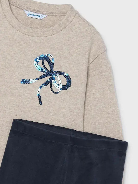 Kids Set with Leggings Winter 2 Pieces Dark Blue