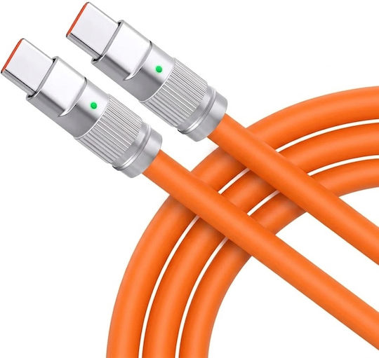 Leewello Cable USB-C Male - USB-C Orange 1.2m 783087-Orange