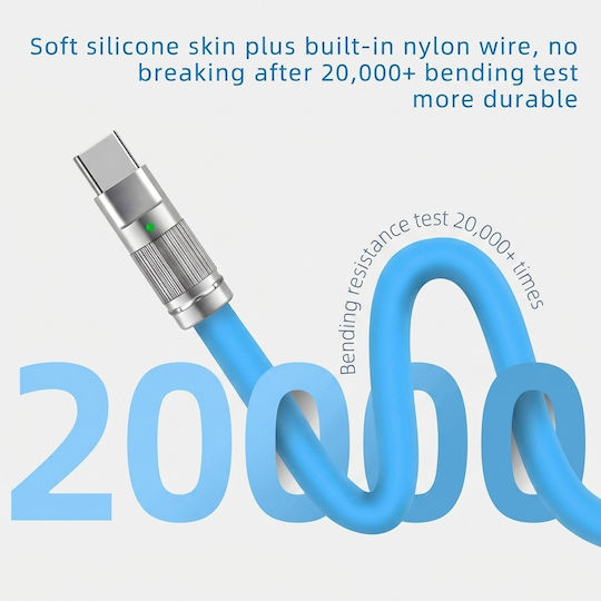 Leewello Leewello USB Typ-C Kabel Männlich Blau 2m