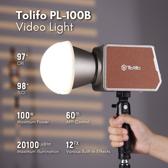 Tolifo Palmled Pl-100b 100w Led Tlci 98 Eingebaute Batterie Standard Version