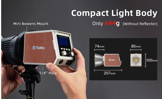 Tolifo Palm Light Pl-200b Ac Video Licht 41.200lx 180w