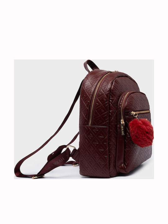 Nolah Lion Geantă de damă tip rucsac din blană Burgundy Nolah Lion Geantă de damă tip rucsac din blană Burgundy