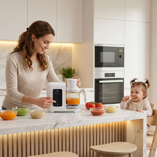 Lorelli Healthy Baby Chef Ατμομάγειρας με 2 Επίπεδα Μαγειρέματος με Μπλέντερ 2lt