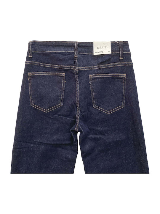 High Rise Women's Jean Pants in Wide Leg Style