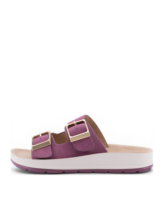 Sandale casual damă Burgundy