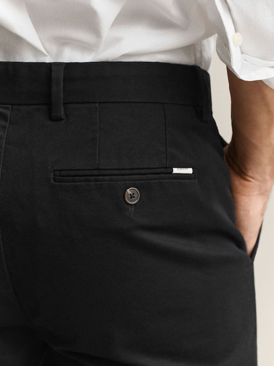 Men's Chino Trousers Slim Fit Black