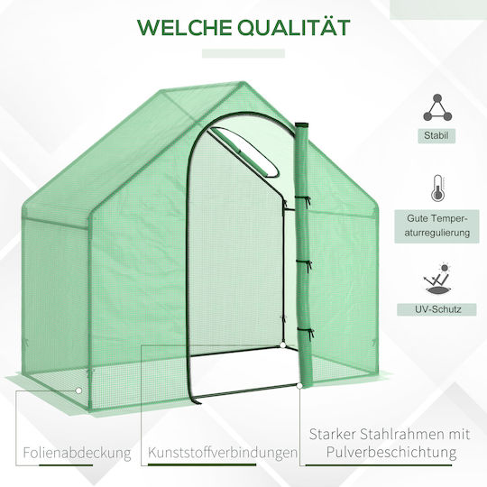 845-154V01 House Type Greenhouse 1.8x1x1.68m