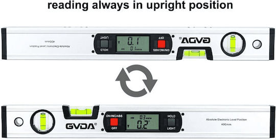 GVDA Elektronisches Magnetisches Wasserwaage 42cm