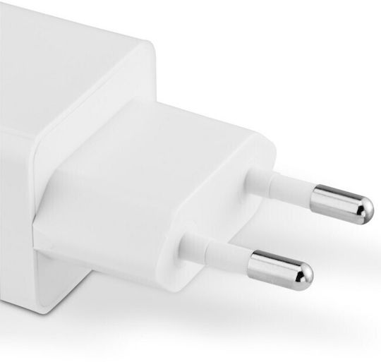 HAMA Зарядно Устройство Без Кабел GaN с USB-A Порт и 2 USB-C Порта 65W Power Delivery Бял (00125142)