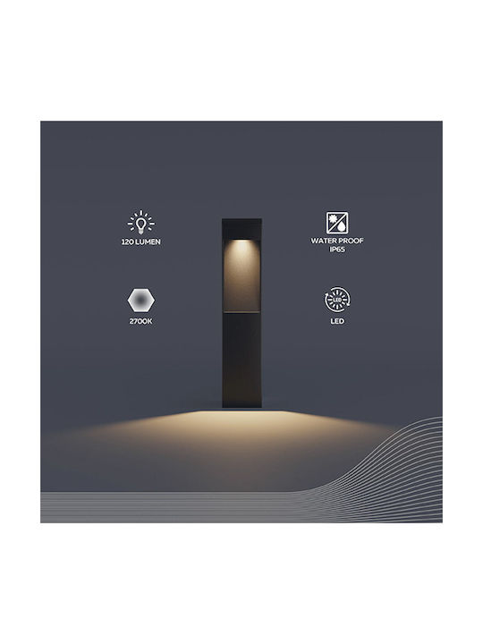 Calex Lampa Post Mic LED Pentru Exterior 7W Cu Lumină Alb Cald IP65 Negru
