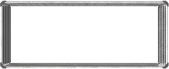 vidaXL Метална Саксия За Цветя Сребриста 100x40x55см