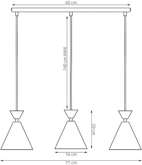 Emibig Black Pendant Ceiling Light