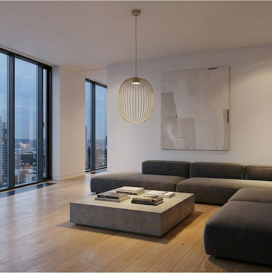 Emibig Beige Pendant Ceiling Light