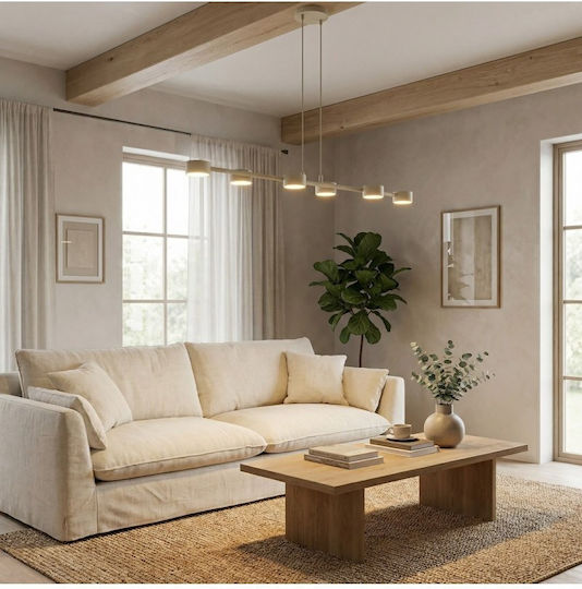 Emibig Beige Pendant Ceiling Light