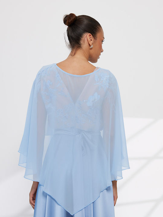 RichgirlBoudoir Women's Light Blue Shawl