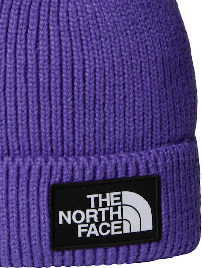 Logo Box Beanie Căciulă Pentru Bărbați Tricotată în Culoare Violet