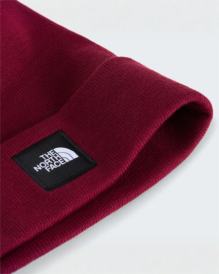 Dock Worker Recycled Beanie Unisex Mütze Geflecht in Burgundischer Farbe