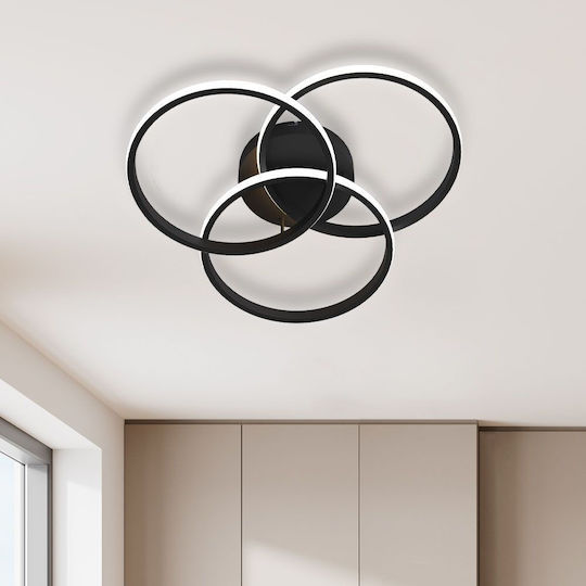Vivalux MEDELIN-C Ceiling Light 49.4 cm Black with Integrated LED