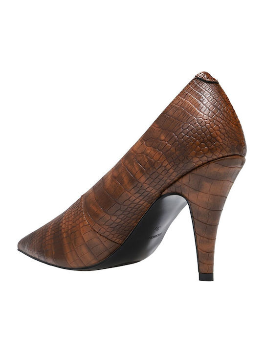 Leather Heels Brown
