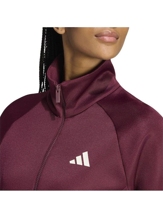Track Top Дамска спортна жилетка бордо