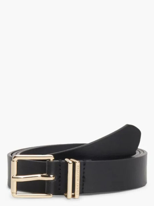 Leder Damen Gürtel Kette Schwarz
