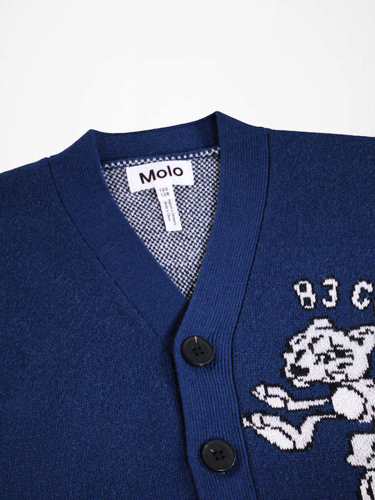 Kinder-Strickjacke Blau