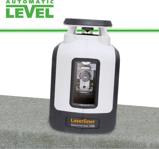 Laserliner G360 Γραμμικό Αλφάδι Laser Πράσινης Δέσμης 1.5V με Εύρος Εργασίας 30m