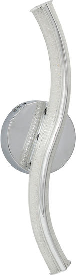Keskor Modern Wall Lamp with Integrated LED Silver 12x9x40cm