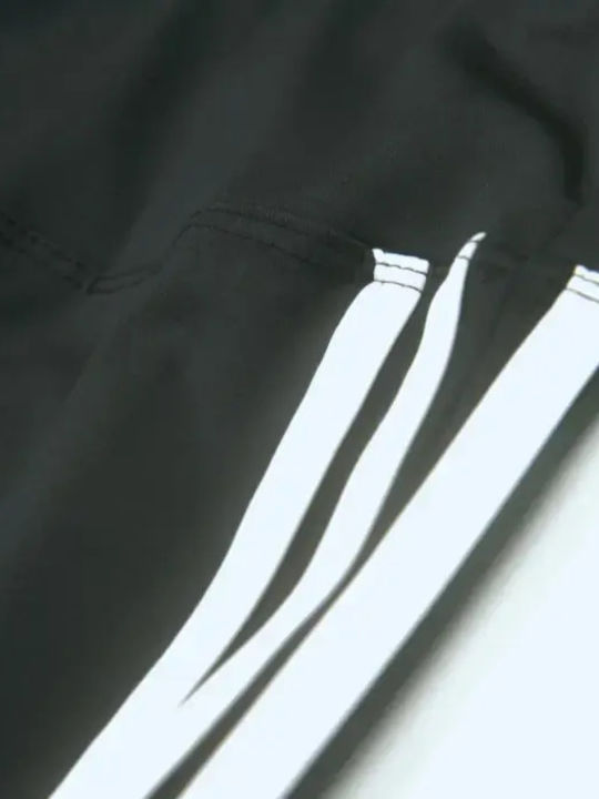 Kinderleggings Sport Lang Schwarz