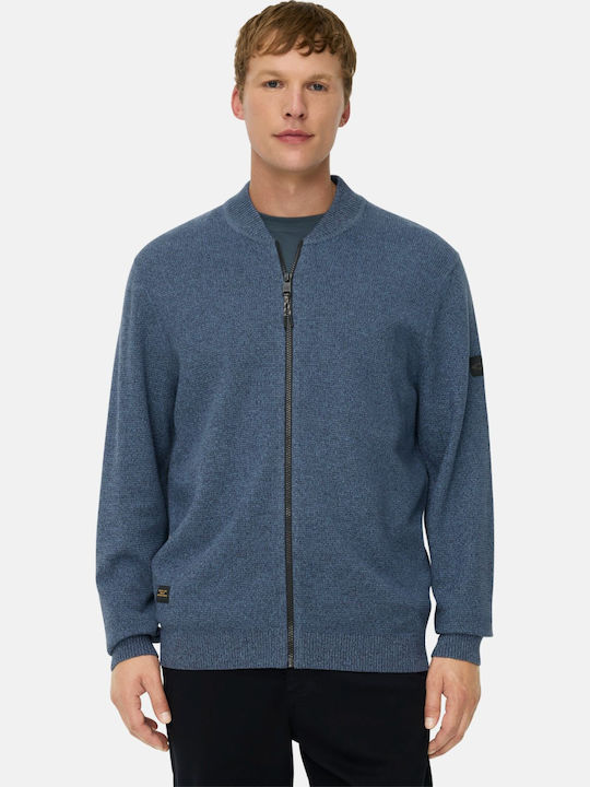Men's Knitted Cardigan Light Blue