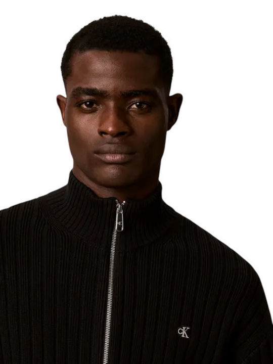 Men's Knitted Black Cardigan