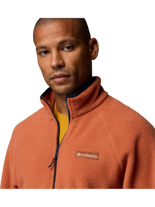 Men's Fleece Jacket Orange
