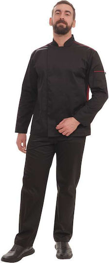 The Uniform Company Σακάκι Σεφ 100% Βαμβάκι Μαύρο